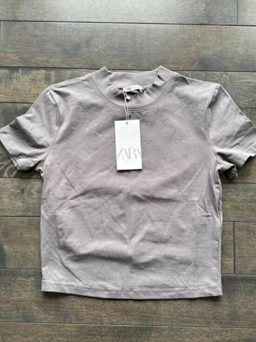 Zara Short Sleeve Mock Neck Tee - new with tags